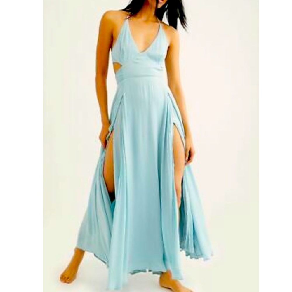 Free People Lille Maxi - Blue NWOT